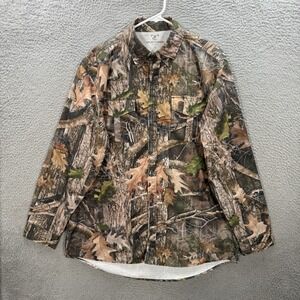 Truetimber Shirt Adult Large Multicolor Camouflage Kanati Camo Ripstop Mens